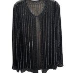 Vintage Beaded Cardigan and Tank Top Set by Patra Black Size 8 Photo 4