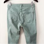 Vineyard Vines Jamie High Rise Jeans Garment Dyed Sea Clay Green Size 26 Photo 5