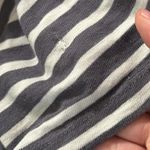 J Crew Factory striped cotton Crewneck long sleeve zip back t Photo 7