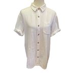 O'Neill Jack O’Neill Collection Coastal Linen Men’s White Button Down Short Sleeve Size Photo 3