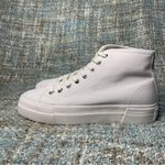 Vagabond  Shoemakers Teddie Textile High-Top Sneaker in White Photo 3