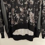 White Birch Mainstream Boutique  Faux Leather Hoodie Photo 3