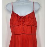 Urban Outfitters Red Cut-Out Corset Mini Dress Women's Size Medium Photo 3
