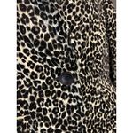 Kasper  Blazer Womens 10P Leopard Animal Print Single Button Jacket Petite Brown Photo 3