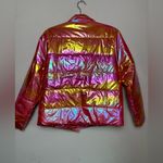 JODIFL π₯12/3 HOST PICK!π₯ NWT Holographic Pink and Yellow Puffer Jacket S Photo 2