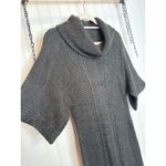 Tahari Green Midi Length Sweater Dress Wool Blend Cable Knit Cowl Neck Warm M Size M Photo 2