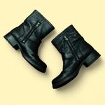 Frye  Lather Pull On Boots Black Size 7 / Western Riding Boots Made in Mexico Photo 1