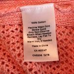 Talbots  open knit cotton tunic sweater Women’s size Large Beachy Vacation Pastel Photo 4