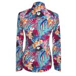 Tommy Bahama Golf Tennis Quarter Zip Pullover Top Small Tropical Floral Pink Photo 3