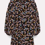 Dorothee Schumacher Floral Confetti Print Structured Volumes Dress Size 3 NWT Black Photo 0