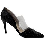 French Connection Size 8.5 Shoes Womens Black Studded Pointed-Toe High Heels Photo 9