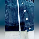 Madewell  Women's Size Small Black Wash Classic Button Front Denim Jacket Photo 7
