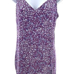 Reformation Purple Floral Print Mini Slip Dress Medium Spaghetti Straps Girly Photo 0