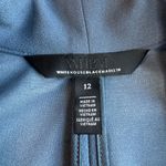 White House | Black Market WHBM Slate Blue Slip On Belted Blazer Jacket Size 12 Photo 10