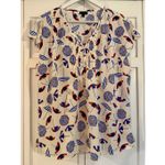 Talbots printed nautical beach umbrella blouse XL Photo 1