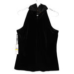 Calvin Klein Women's Black Evening Party Cocktail Halter Top Shirt Sz Medium NWT Photo 1