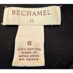 Vintage Bechamel 1X Black Colorful Shirt Top Embroidered Beaded Butterflies‎ Photo 5