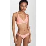 PilyQ New. coral stitched teeny bikini. M-top/L-bottom. Retails $179 Photo 4