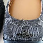 Coach  Chelsea Black Gray Signature Canvas Logo Print Ballerina Flats - US 8.5 Photo 4