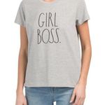 Rae Dunn  "Girl Boss" posh boss Gray T-Shirt S NWT Photo 0