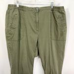 Woman Within Plus Size 26W Jeans Elastic Waist Stretch Pull On Green 487 Photo 4