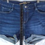 Arizona Jeans Arizona Jean Co Shorts Womens 17 Blue Rolled Cuff Denim Stretch Mom 4" Inseam Photo 6