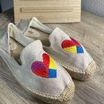 Soludos  Embroidered Rainbow Heart Espadrilles Photo 0