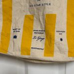 Ted Baker  Yellow and Cream Canvas Tote Photo 2