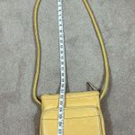 Tignanello Yellow Leather Women Crossbody Shoulder Bag Purse Photo 7