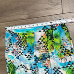 Seafolly Beach Summer Mid Rise Resort Rayon Ankle Tie Pants Blue Green Small Photo 8