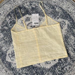 Brandy Melville NWT Pastel Yellow Lace Button Up Cami - OS Photo 2
