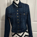 Current/Elliott  Blue The Snap Jean Jacket Photo 0