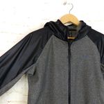 Under Armour  Jacket Women M Black Gray ColdGear Fleece Infrared Loose Fit Hooded Photo 3