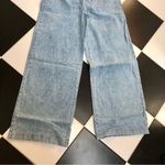 We Wore What NWT Zia Straight Leg Jeans Pull on Elastic Waistband Light Wash Denim Photo 6