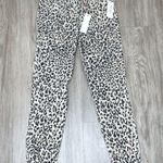 Ella Moss  Women's Cream/Black Cheetah Dabs High Rise Skinny Ankle Jeans sz 24 Photo 1