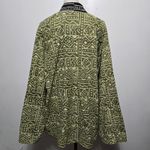 Chico's  Y2K Reversible Kimono Jacket Olive Green Black Asian Style Boho Global OS Photo 9