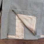 Burberry vintage • blazer plaid wool double breasted yellow blue cream mini Photo 14