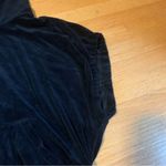 Juicy Couture  Pam Gela Velour Zip Sleeveless Sweatshirt Black Women's Large Photo 4