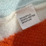 Anrabess orange & Blue chunky striped button cardigan Oversized size small Photo 10