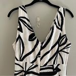 Paper Heart Anthropologie White Black Maxi Dress Abstract Floral Size Medium Photo 5