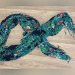 Lilly Pulitzer  scarf navy with multi green pink color way Photo 0