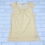 Columbia  PFG Fishing Gear Omni Wick Sleeveless Top Striped Yellow White Medium Photo 14