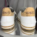 Schutz Murphy Women's White with Cork Details Platform Leather Sneakers Size 7.5 Photo 4