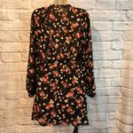 A.L.C. Size 0 Carlo Floral Wrap Balloon Sleeve Mini Silk Dress Photo 3