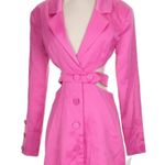 For Love & Lemons Marie Blazer Mini Hot Pink Dress, Size Small NEW Photo 1