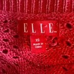 Elle  Fuchsia Pink Open-Front Knit Shrug Cardigan Sweater Silver Metallic XS Photo 6