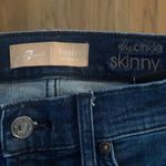 7 For All Mankind 7 for all man kind B(AIR) AUTHENTIC DENIM ANKLE SKINNY DOUBLE VELVET STRIPES Photo 1