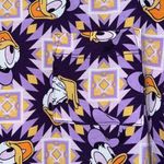LuLaRoe Disney  Carly dress size XS Donald Duck purple gold starburst geometric Photo 4
