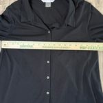 Peter Nygard  Tunic Womens Sz S Black Top Blouse Stretch Shirt Lagenlook​ Photo 2
