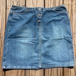 Loft [] size 6 Vintage Denim Jean Button Skirt Photo 0
